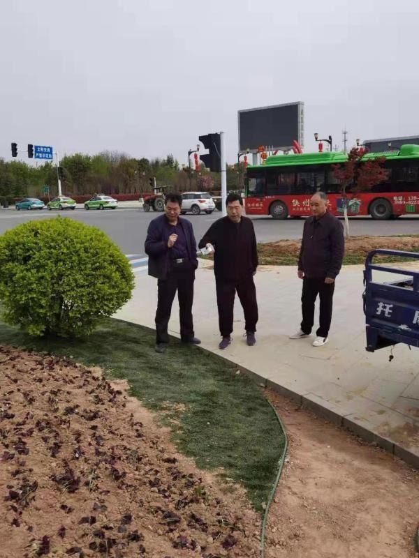 三門峽市綠化工程管理處精心施工細(xì)心養(yǎng)護(hù) 全力做好迎檢工作